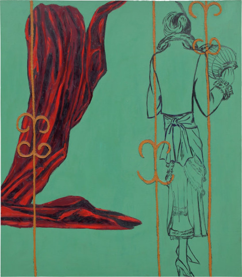 Insomnolent Brown Trimmed in Mink by Julian Schnabel