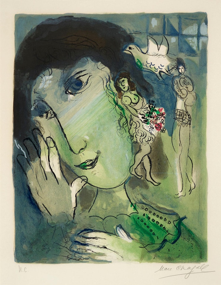LE POÈTE (M. 442) by Marc Chagall