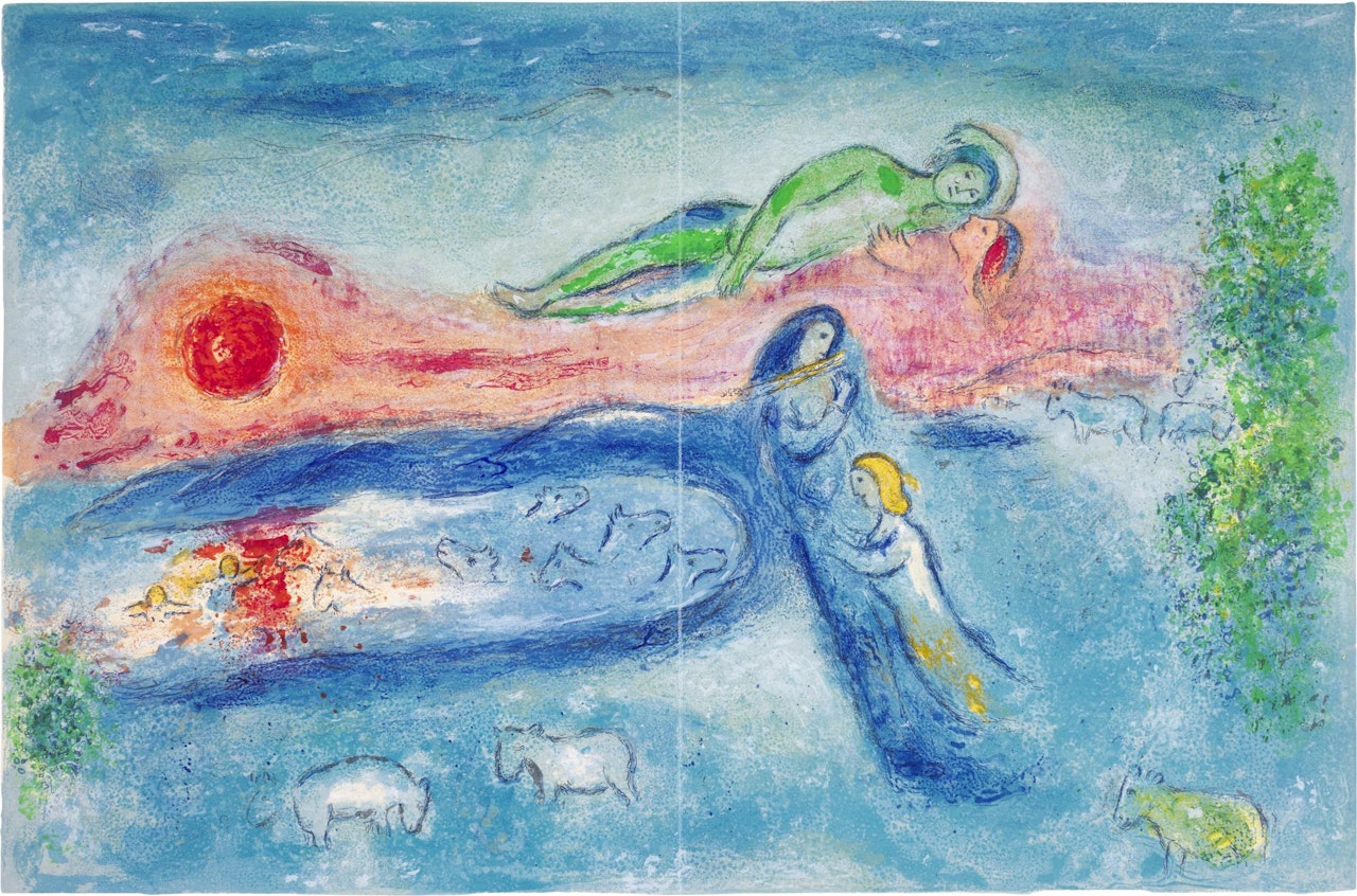  LA MORT DE DORCON (M. 320; C. BKS. 46) by Marc Chagall