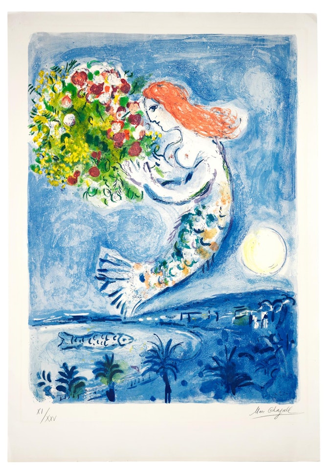 LA BAIE DES ANGES (M. 350) by Marc Chagall