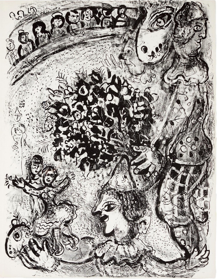 LE CIRQUE: ONE PLATE (M. 502; C. BKS. 68) by Marc Chagall