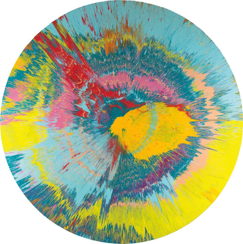 Beautiful, Flaming Lips Day, Form of a Shell Painting by Damien Hirst