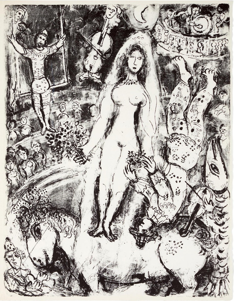 LE CIRQUE: ONE PLATE (M. 518; C. BKS. 68) by Marc Chagall