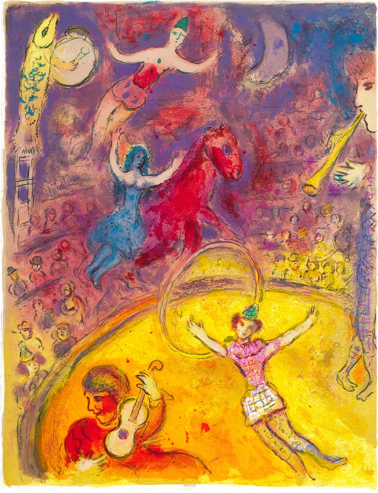 LE CIRQUE: ONE PLATE (M. 512; C. BKS. 68) by Marc Chagall