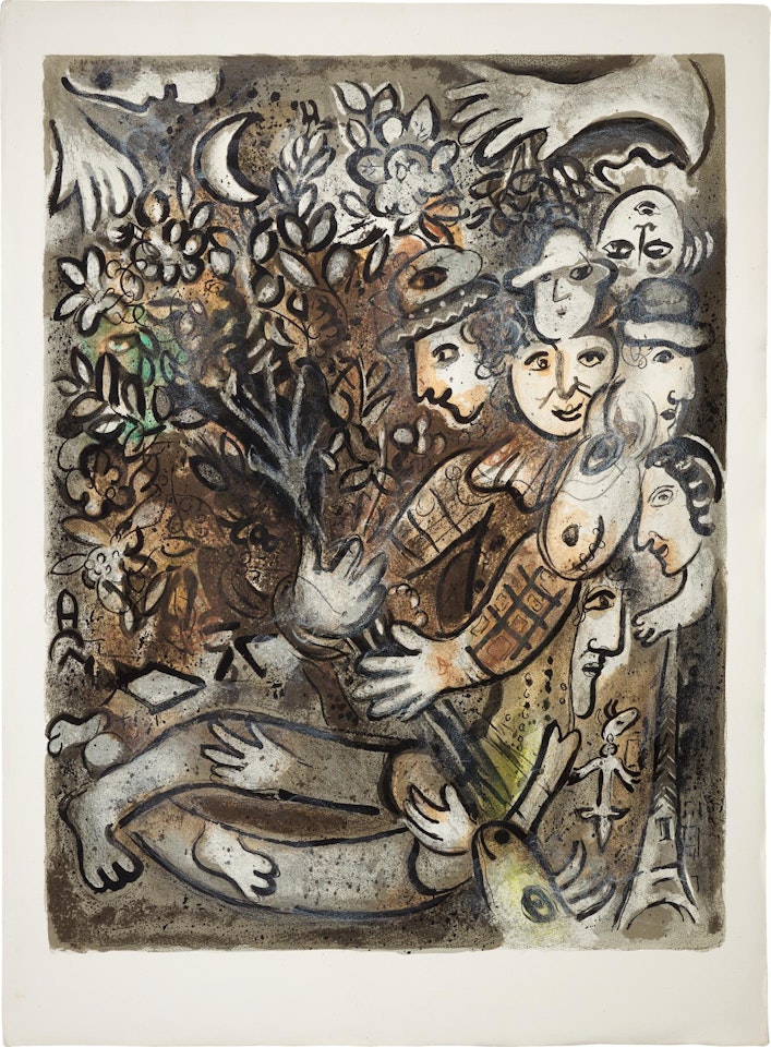 LA FAMILLE D'ARLEQUIN (M. 430) by Marc Chagall