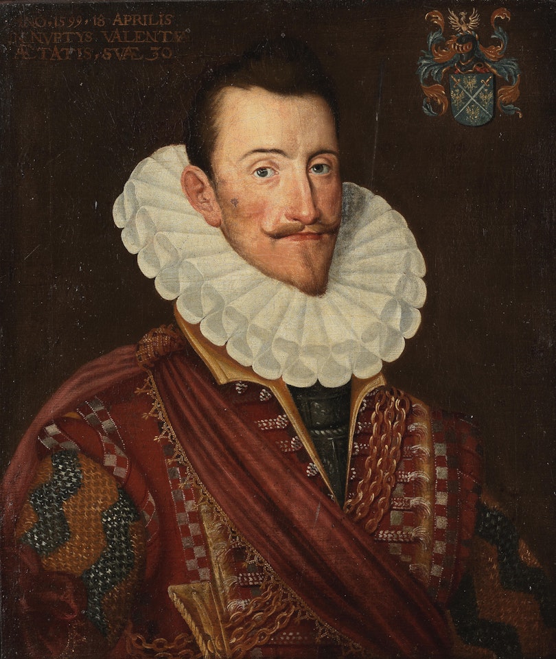 Portrait of a gentleman bust-length in embroidered costume by Italian School