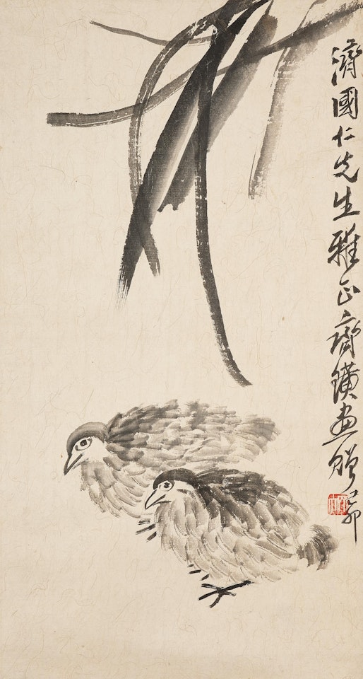 Two Quails by Qi Baishi