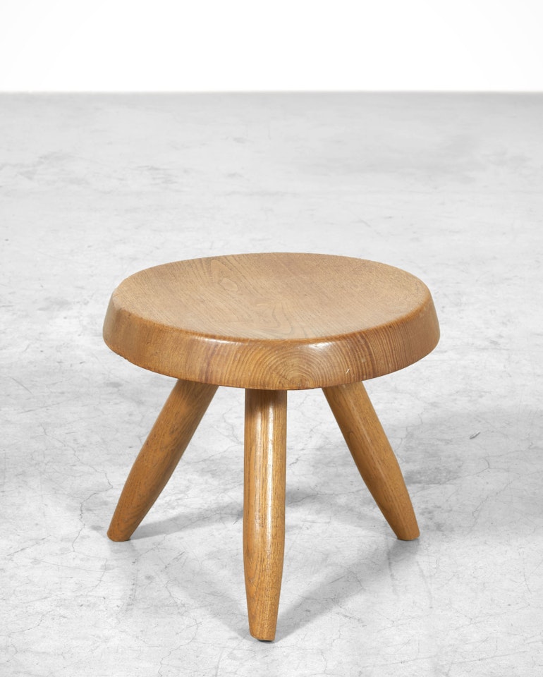 Tabouret bas dit "Berger" by Charlotte Perriand