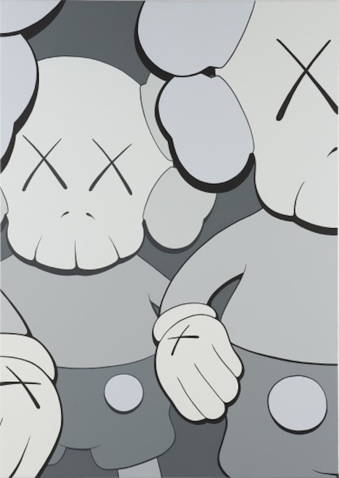 COMPANION (DETAIL OF CROWD SHOT) by Kaws