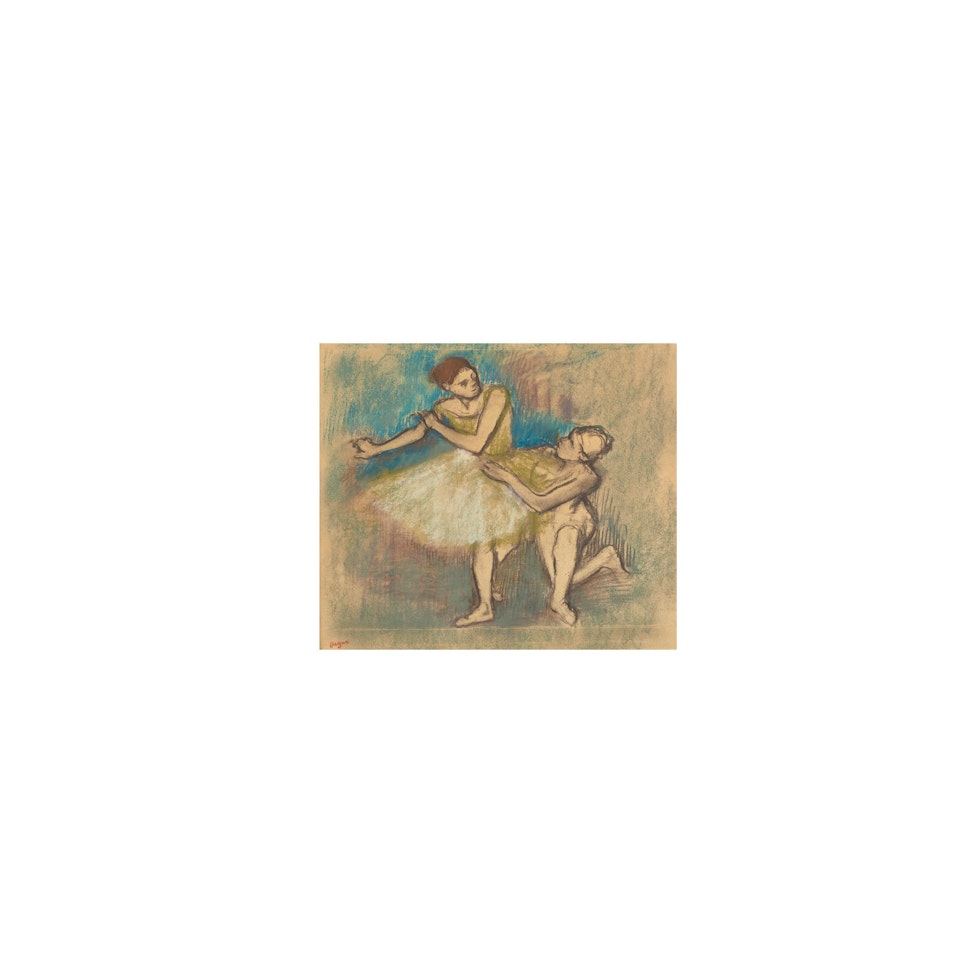 Scène de ballet, Arlequin et Colombine by Edgar Degas