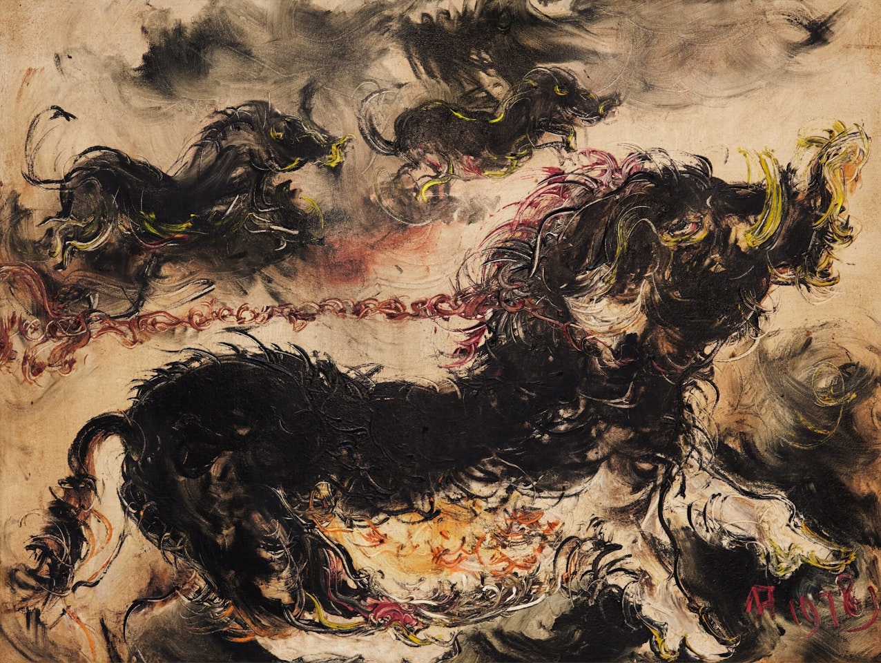 BOARS by Affandi