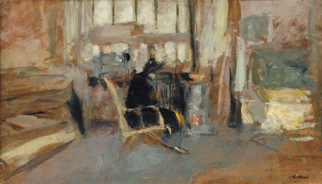 Le modèle se chauffant by Édouard Vuillard