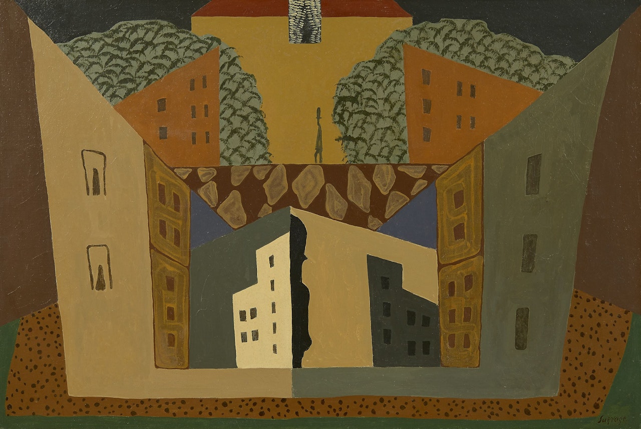 Homme dans la ville by Leopold Survage
