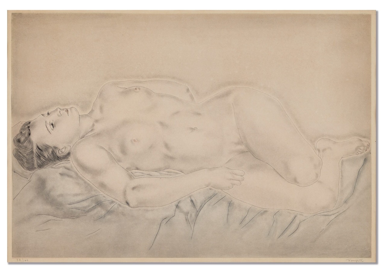 NU ÉTENDU by Leonard Tsuguharu Foujita