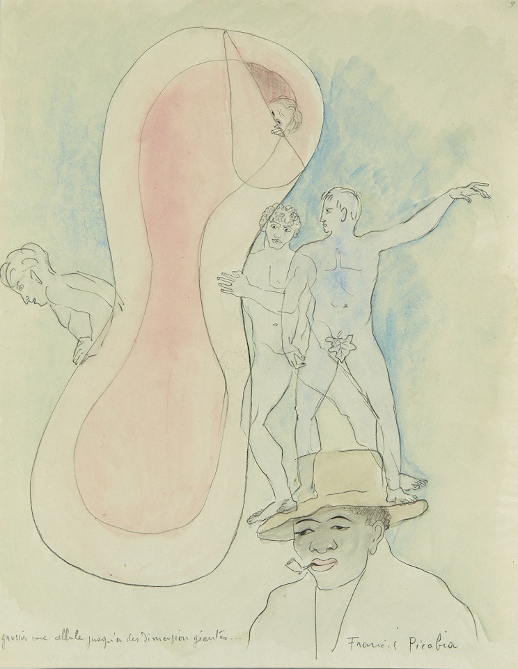 Grossir une cellule jusqu'à des dimensions géantes... by Francis Picabia