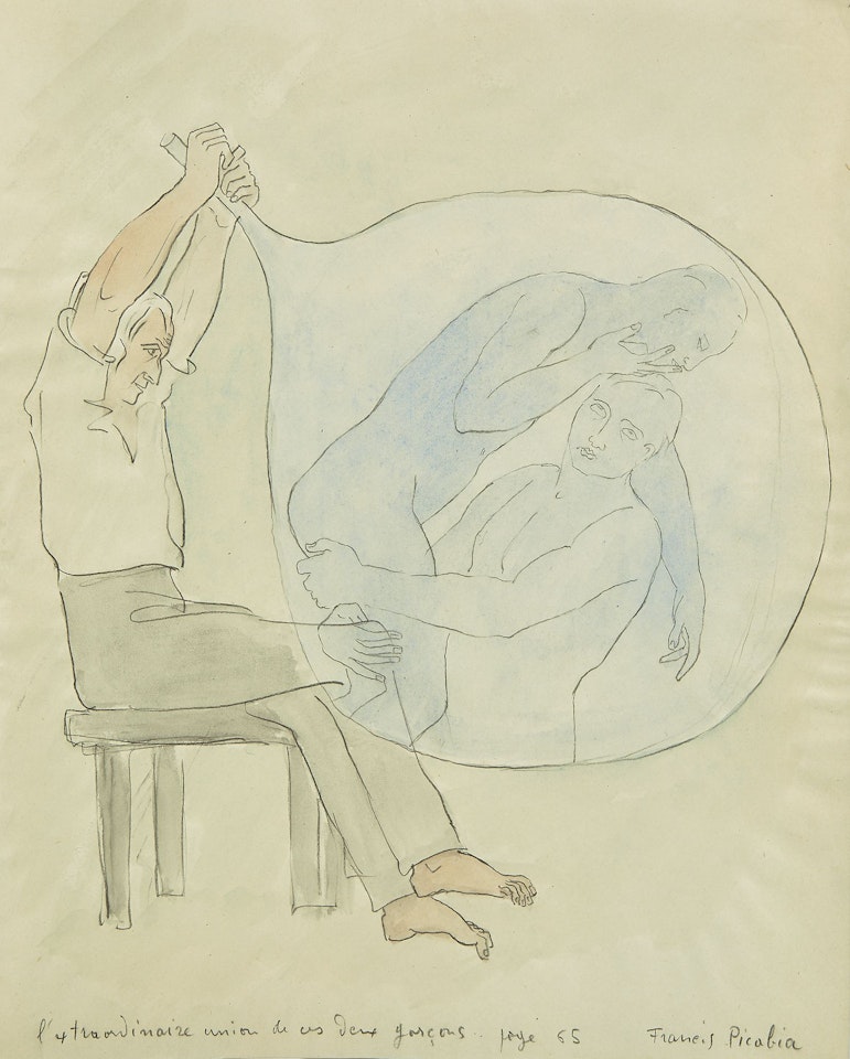 L'extraordinaire union de ces deux garçons.. by Francis Picabia