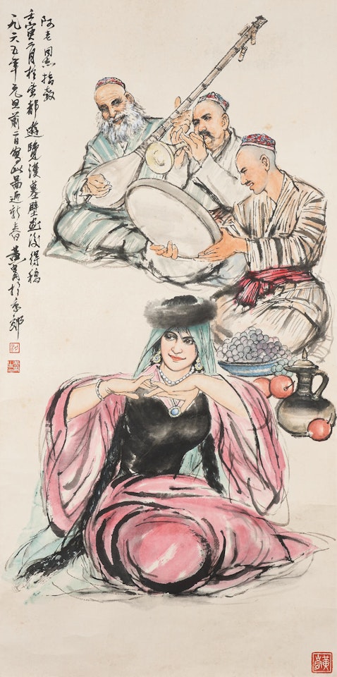 Folk Dance of Uyghur by Huang Zhou