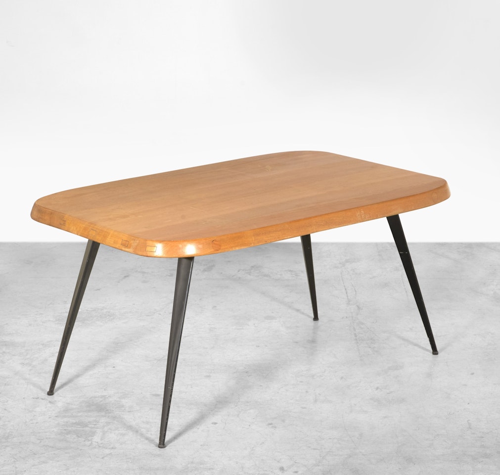 Table de salle à manger dite "6 couverts" by Charlotte Perriand