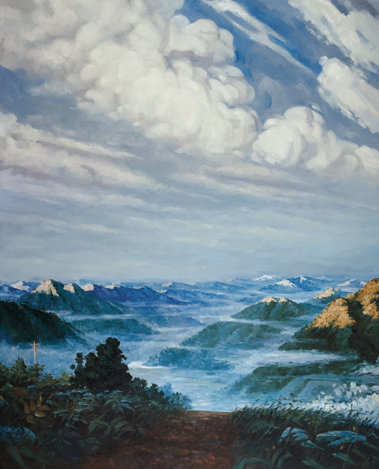 CHAIRMAN MAO GOING TO AN YUAN by Yue Minjun