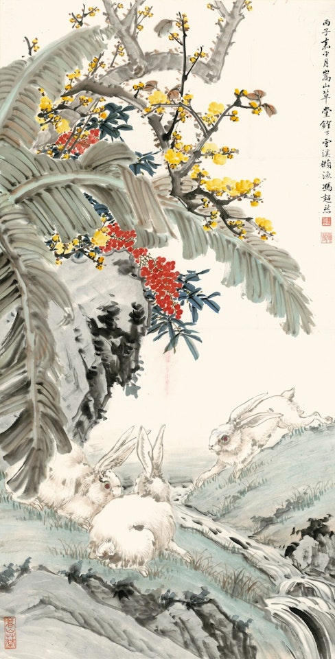 RABBITS IN VIBRANT VALLEY by Feng Chaoran