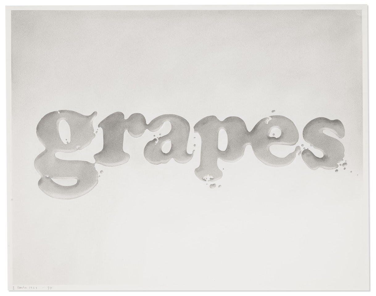 Grapes by Ed Ruscha