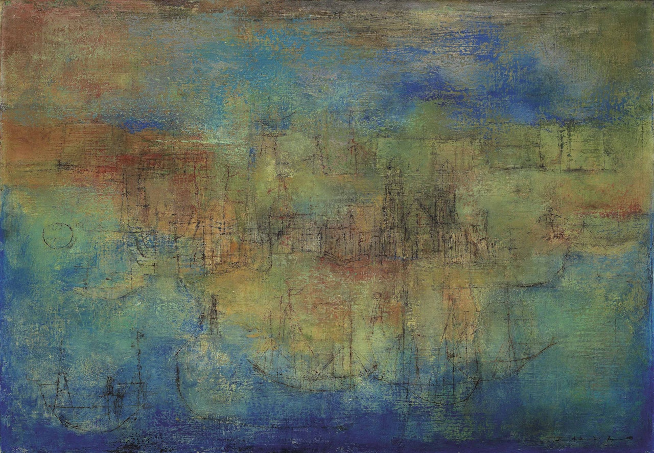 Petite Ville Hollandaise (Dutch Town) by Zao Wou-Ki