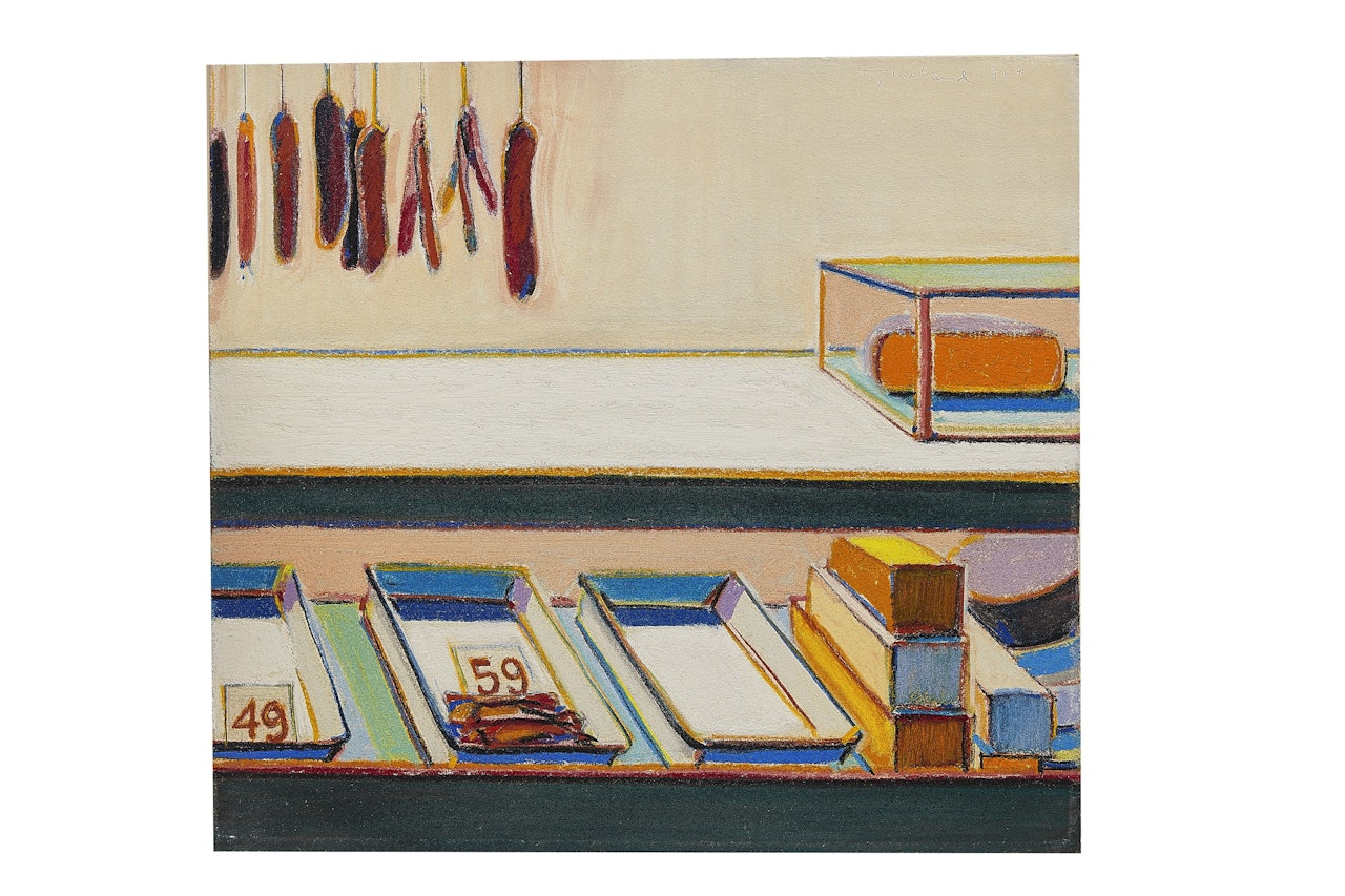 Study for Delicatessen Counter by Wayne Thiebaud