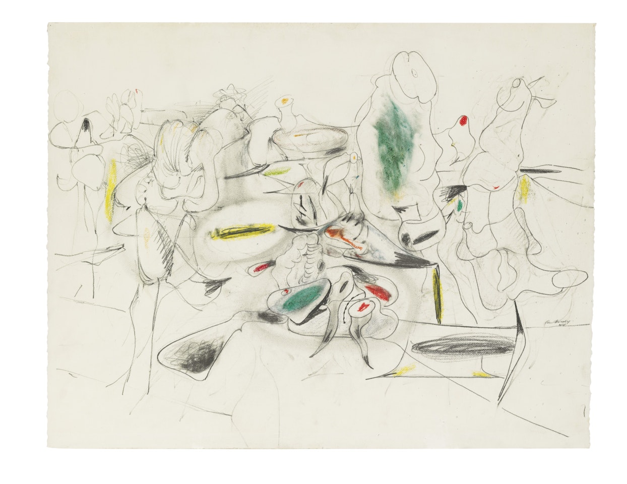 Study for Good Afternoon, Mrs. Lincoln by Arshile Gorky
