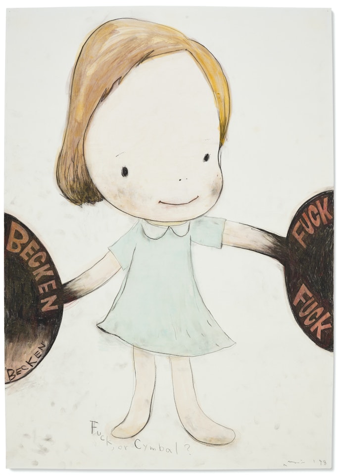 Fuck or Cymbal by Yoshitomo Nara