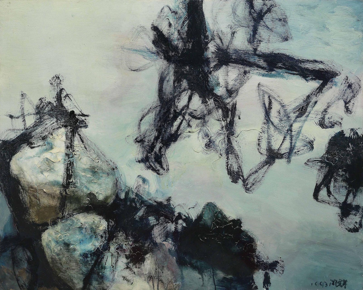 Cyan Stone No.93.4 by Zhou Chunya