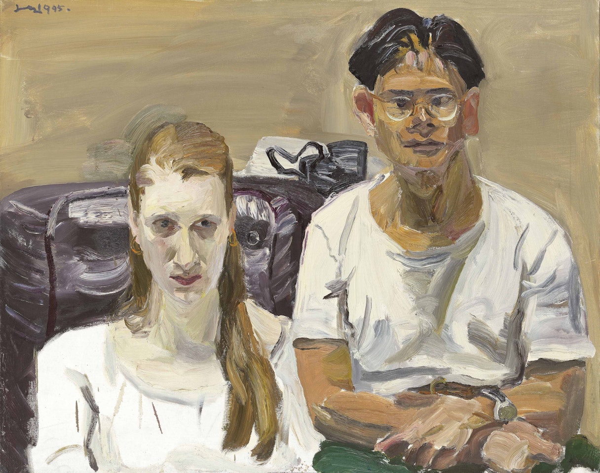 Xiao Lin and Ann by Liu Xiaodong