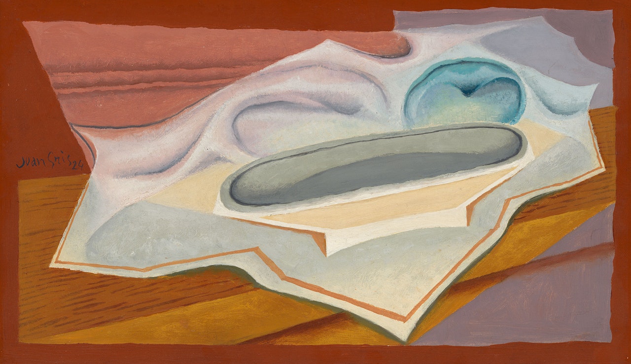 Assiette et pomme by Juan Gris