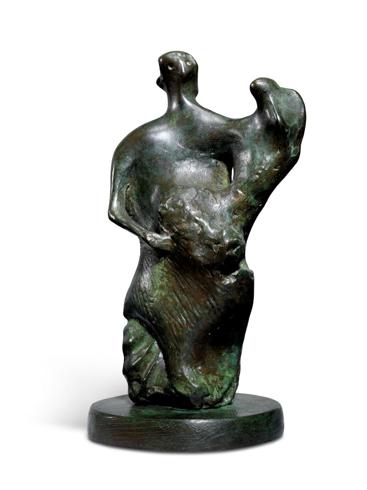 Maquette for Mother and Child: Upright by Henry Moore