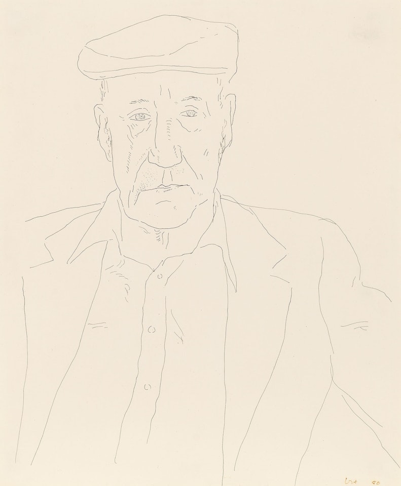 William Burroughs II by David Hockney
