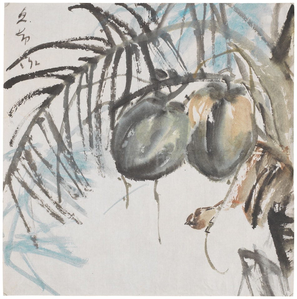 Sparrow in a Coconut Tree by Chen Wen Hsi
