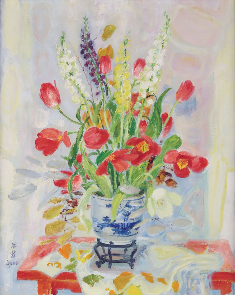 Bouquet de tulipes rouges (Bouquet of Red Tulips) by Le Pho