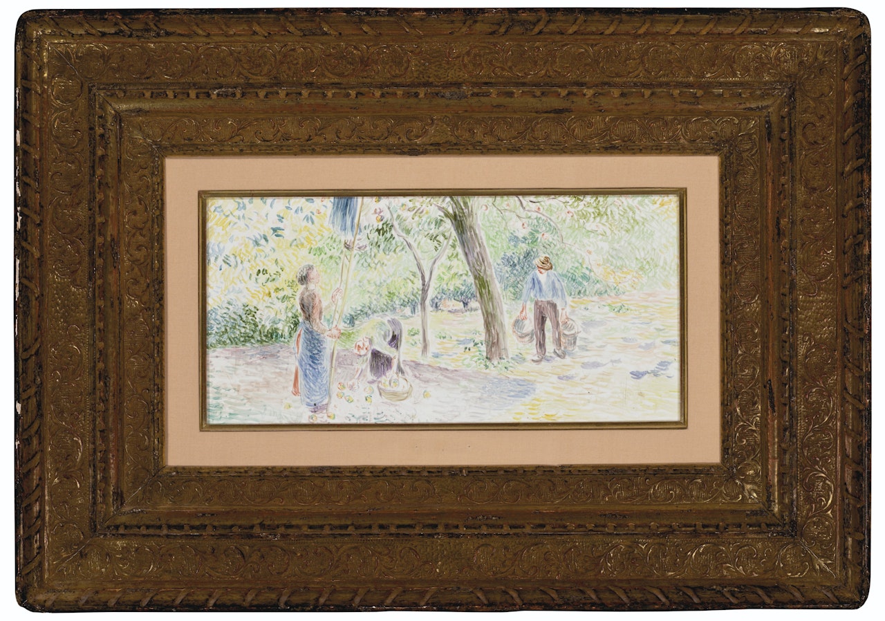 La cueillette des pommes by Camille Pissarro