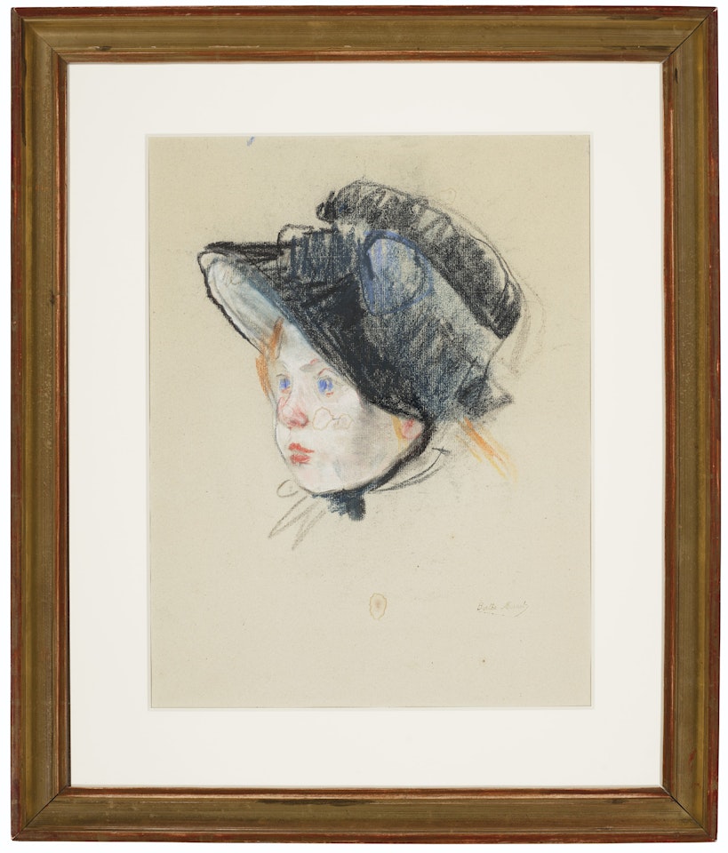 Jeannie en chapeau de velours by Berthe Morisot