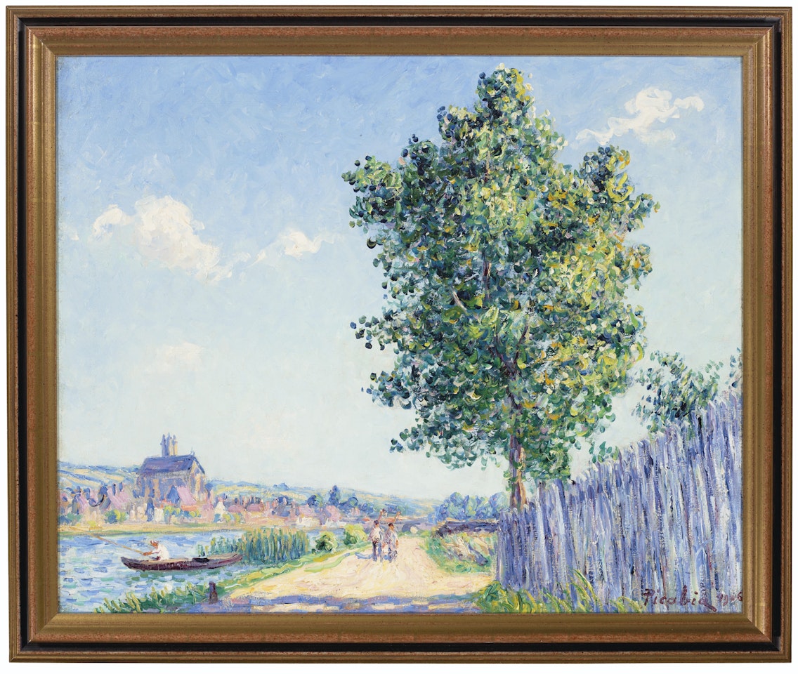 Le peuplier, effet de soleil, Villeneuve-sur-Yonne by Francis Picabia