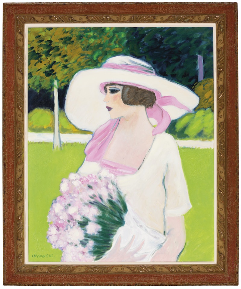 Jeune fille au bouquet by Jean-Pierre Cassigneul
