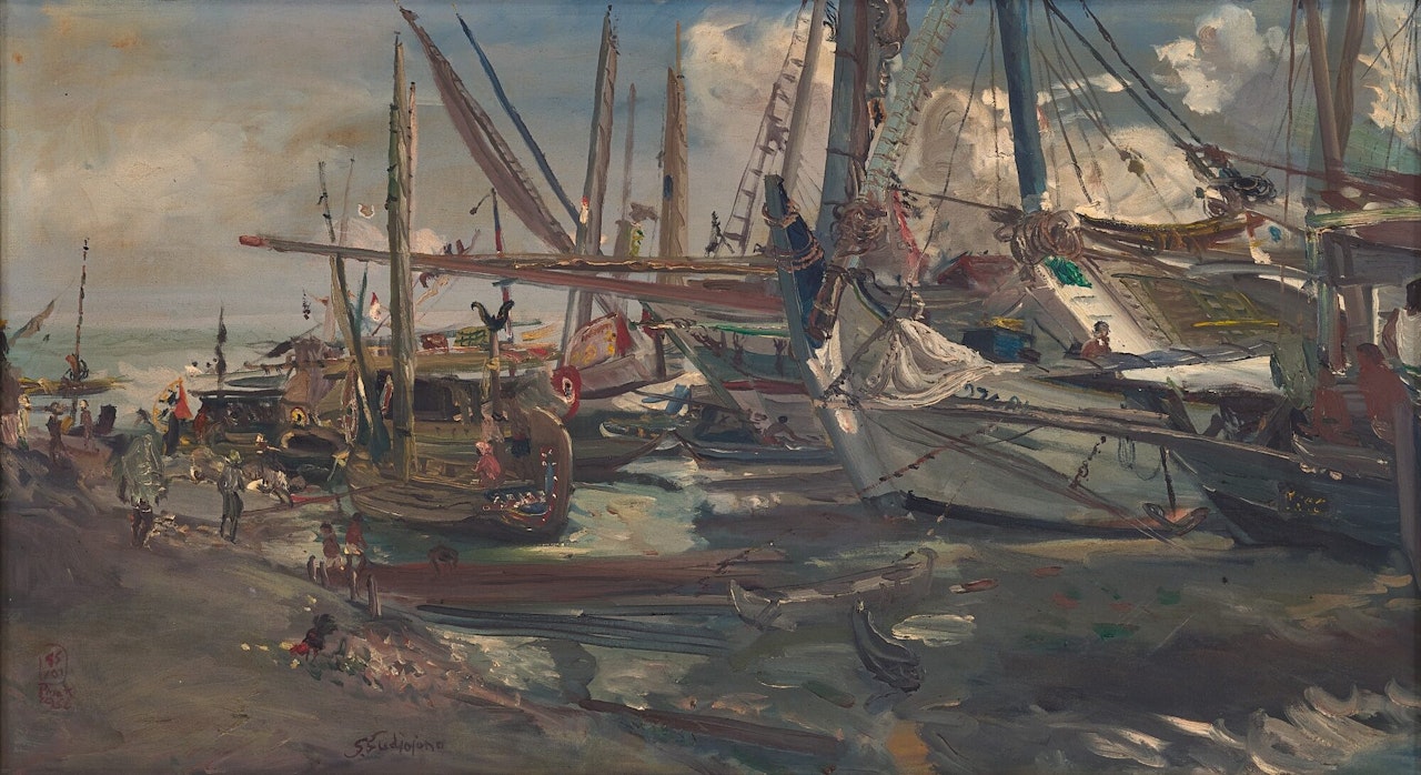 BOATS by Sindutomo Sudjojono