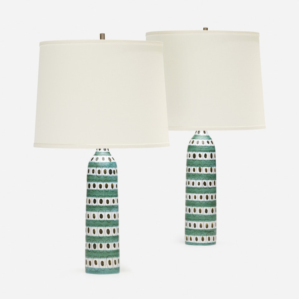 table lamps, pair by Stig Lindberg