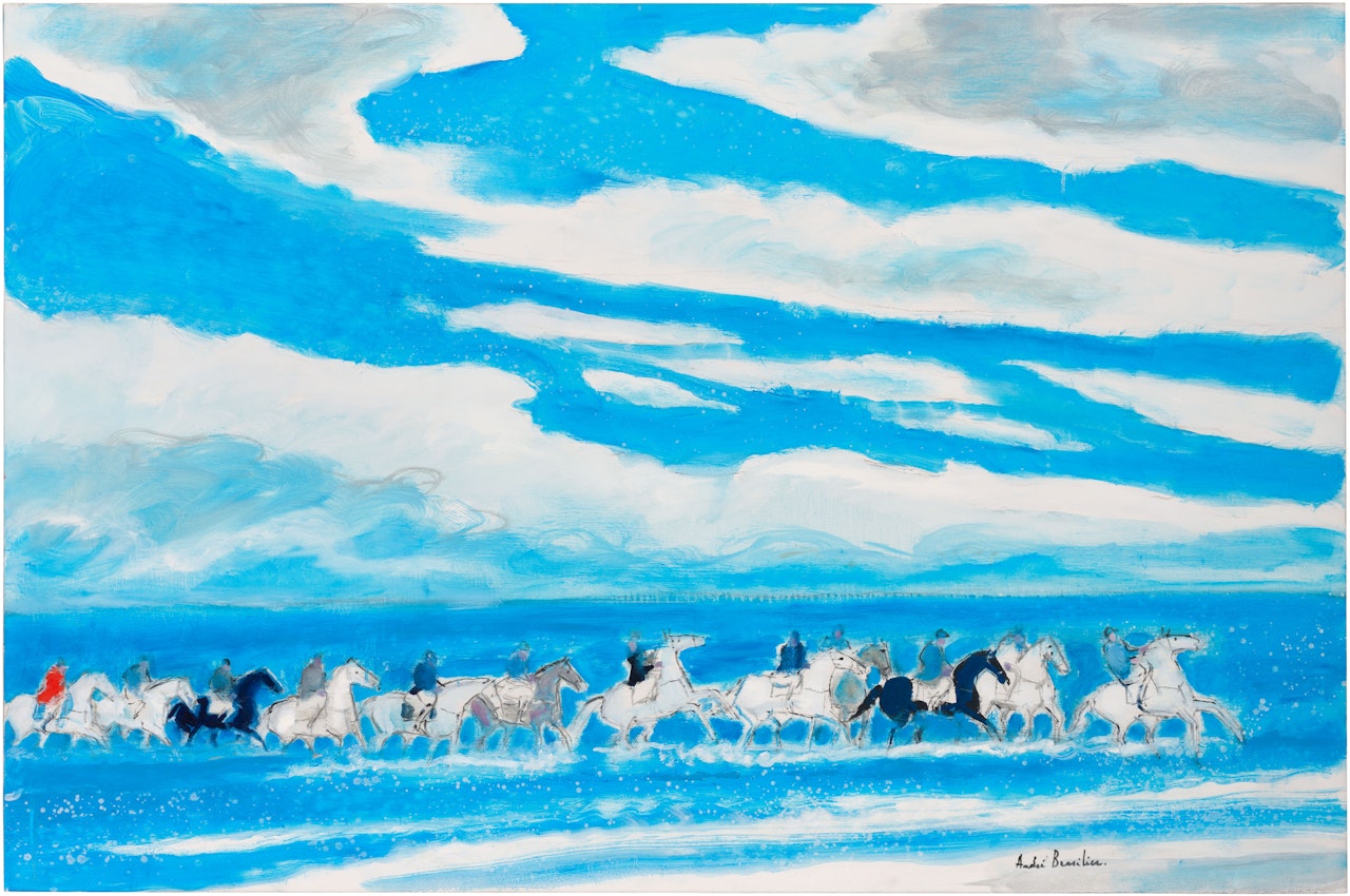 Cavalcade camarguaise by André Brasilier
