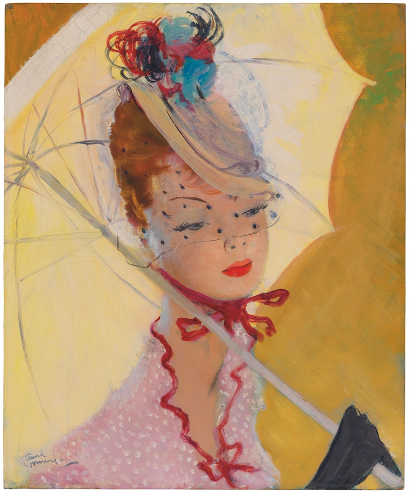 Élégante à l'ombrelle by Jean Gabriel Domergue