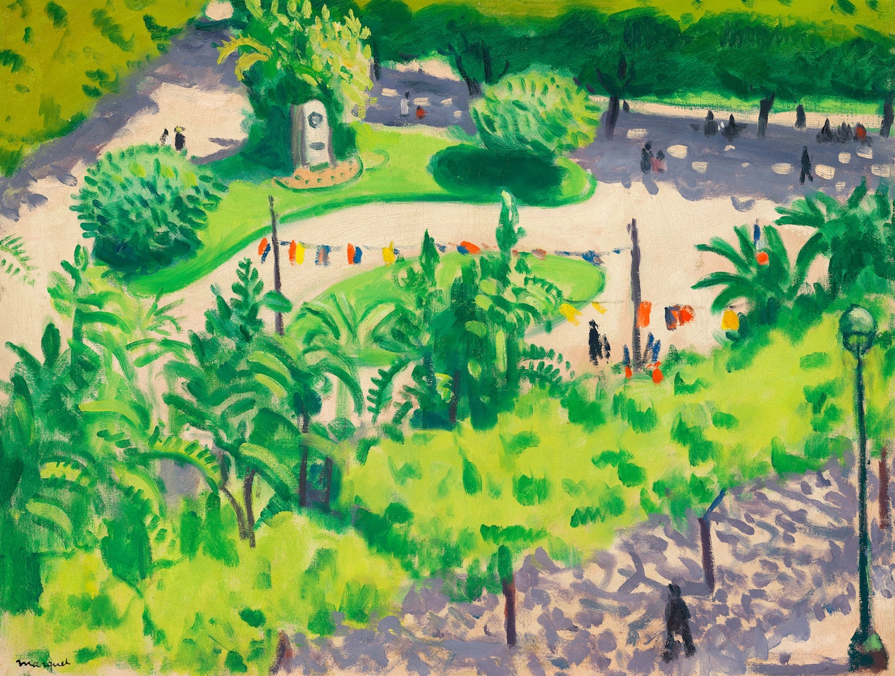 Le square aux drapeaux by Albert Marquet