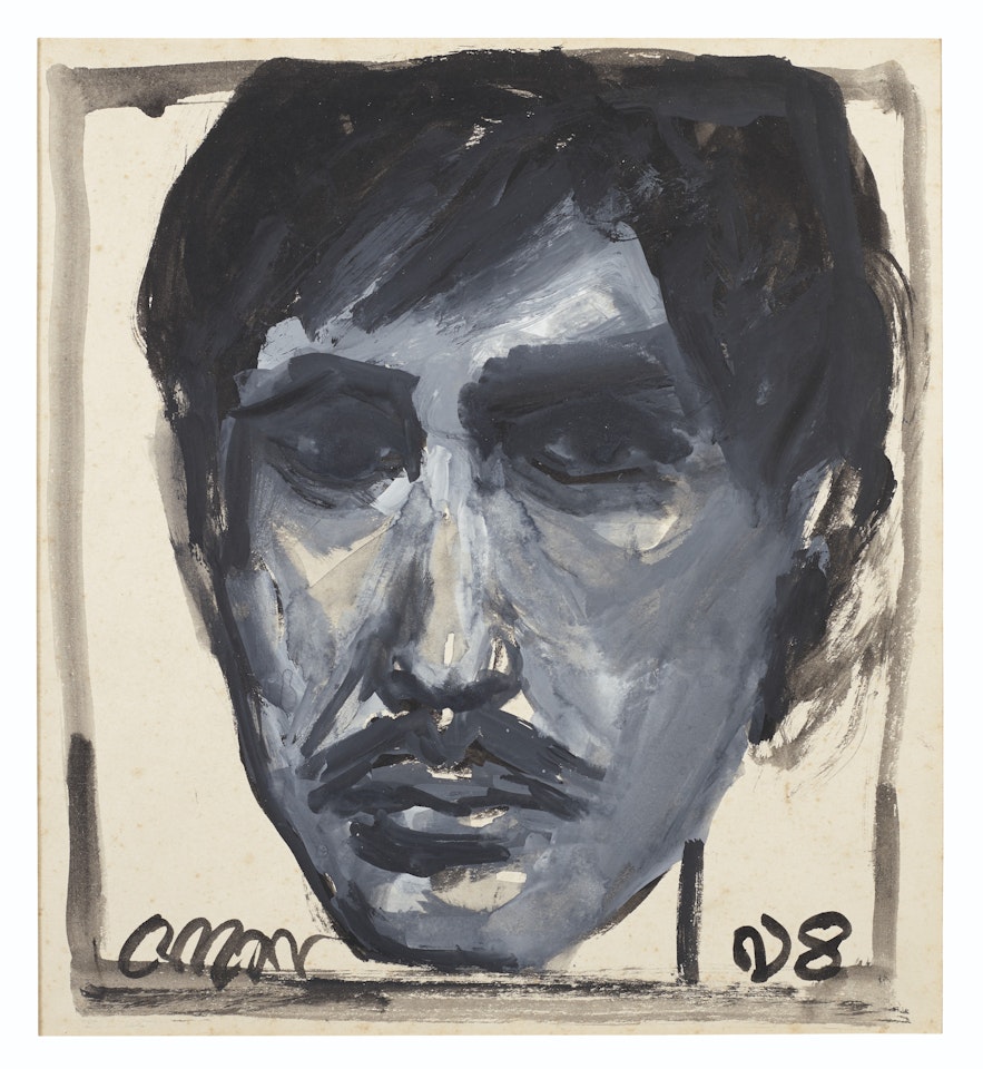 Untitled (Self Portrait) by Jogen Chowdhury