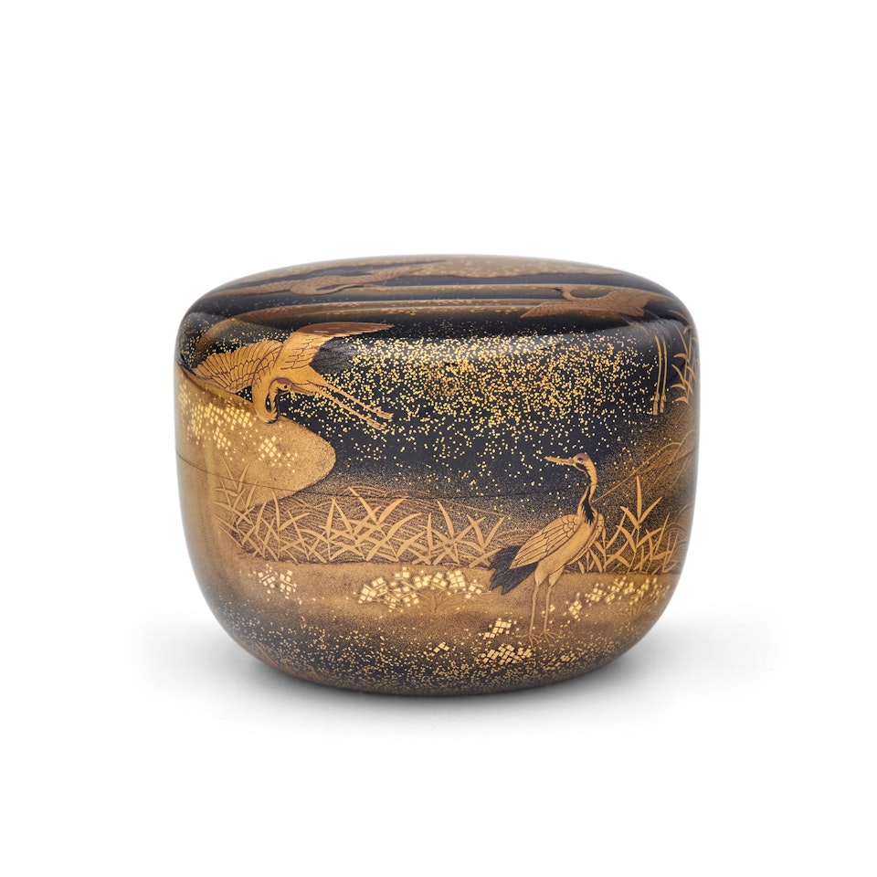 Two lacquer natsume (tea caddies) by Anonymous