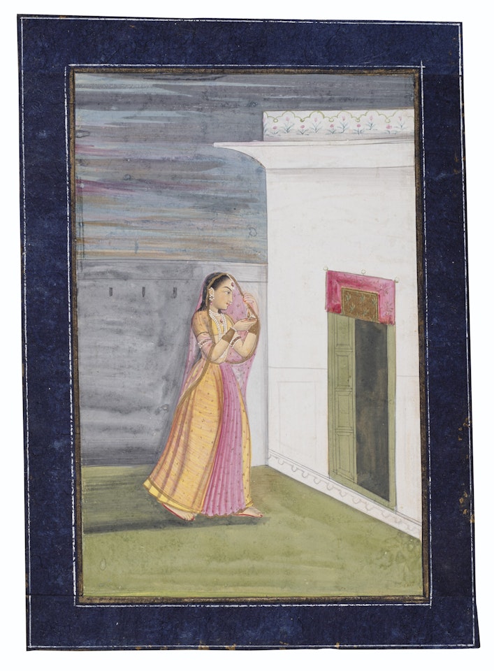 A PAINTING OF A PRINCESS VISITING A SHRINE AT NIGHT by Anonymous