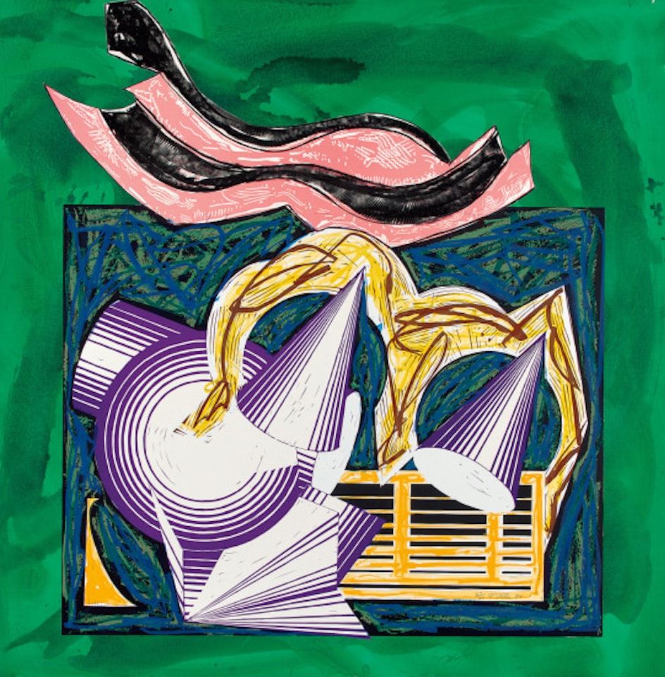 One Small Goat Papa Bought for Two Zuzim, from Illustrations After El Lissitzky's Had Gadya by Frank Stella