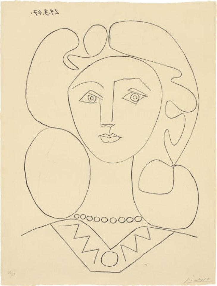 La Femme au collier (Woman with a Necklace) by Pablo Picasso